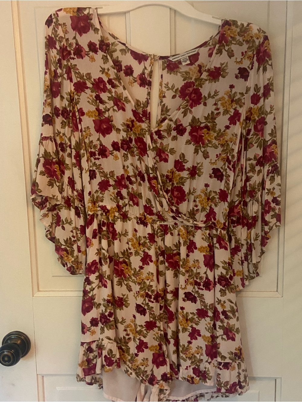 Floral American Eagle romper
